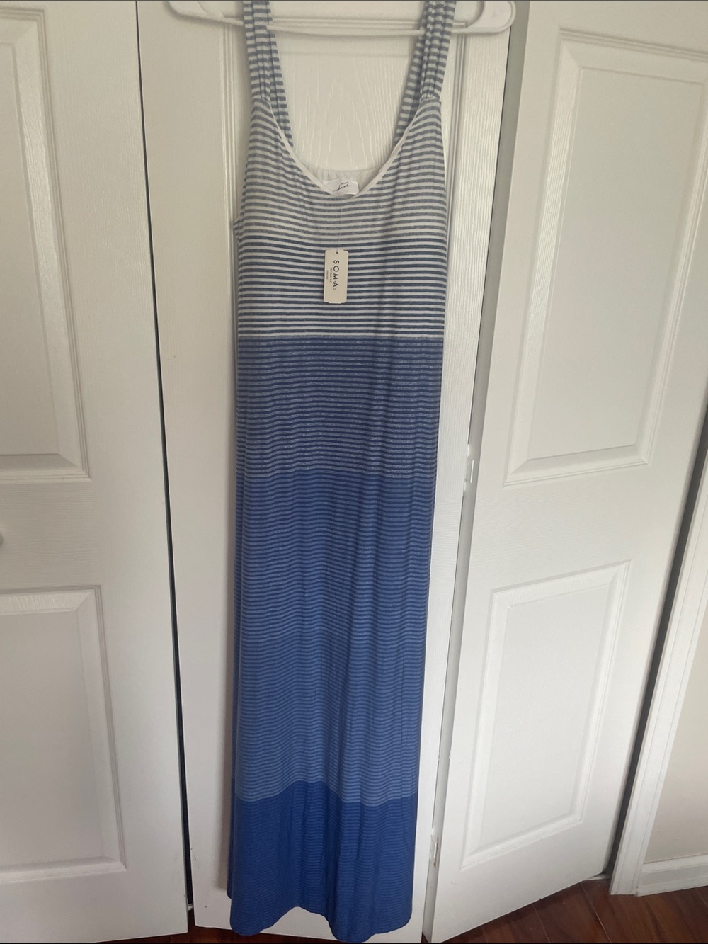 NWT Soma sleeveless maxi dress w/ built in bra support.